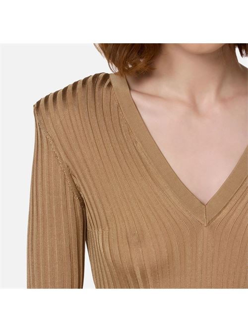 Maglia in viscosa lucida a costine ELISABETTA FRANCHI | MK16S47E247E2032